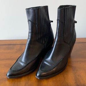 Mango Black heeled booties (size eu40 or us9.5)